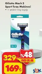 GİLLETTE MACH 3 SPORT TIRAŞ MAKİNESİ